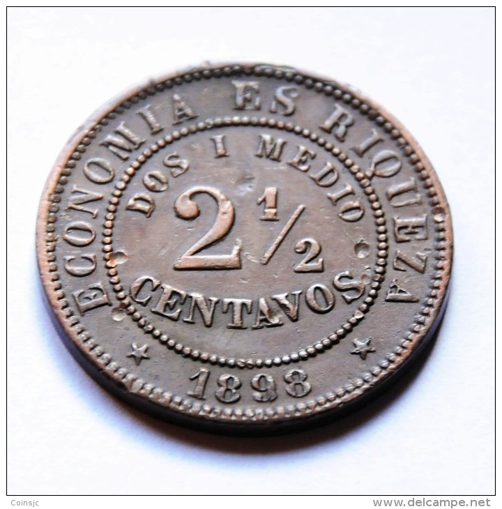 Chile - 2 1/2 Centavos - 1898 - Chile