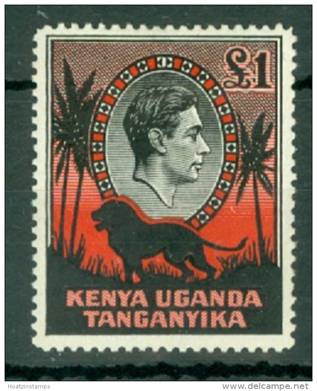 K.U.T.: 1938/54   KGVI    SG150a    &pound;1   [Perf: 14]     MH - Kenya, Ouganda & Tanganyika