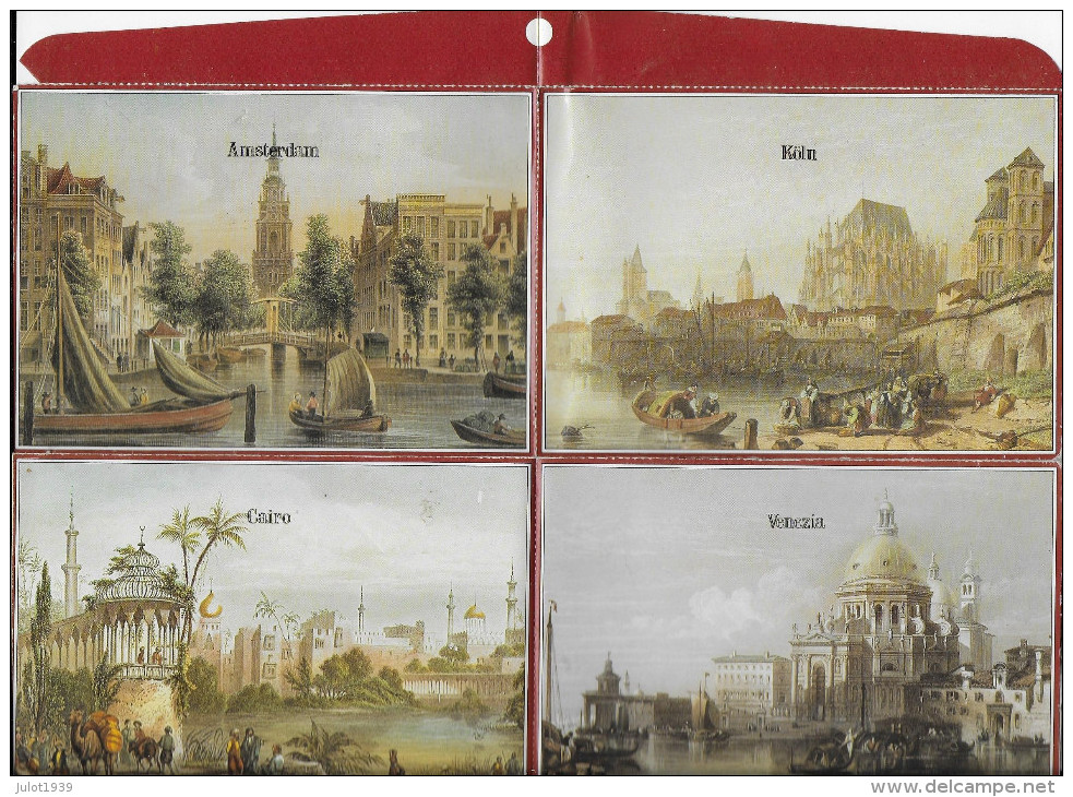 Très Ancien Présentoir De Cartes Postales ..-- AMSTERDAM , KOLN , GENEVE , BRUXELLES , PARIS , SALZBURG , CAIRO , VENEZI - Autres & Non Classés