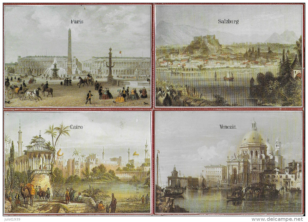 Très Ancien Présentoir De Cartes Postales ..-- AMSTERDAM , KOLN , GENEVE , BRUXELLES , PARIS , SALZBURG , CAIRO , VENEZI - Autres & Non Classés