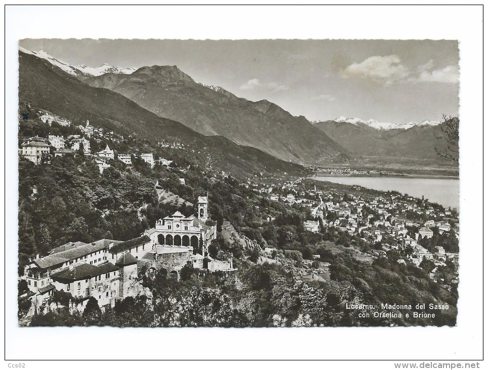 Locarno Madonna Del Sasso Con Orselina E Brione 1945 - Brione Sopra Minusio