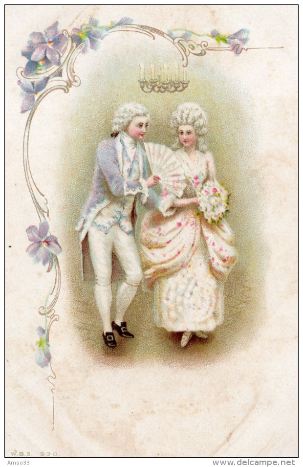 4794. CPA ILLUSTRATEUR. COUPLE MARQUIS ET MARQUISE - 1900-1949