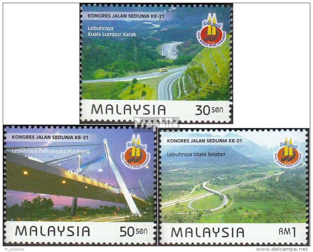 Malaisie 804-806 (complète.Edition.) Neuf Avec Gomme Originale 1999 De Routes - Malasia (1964-...)
