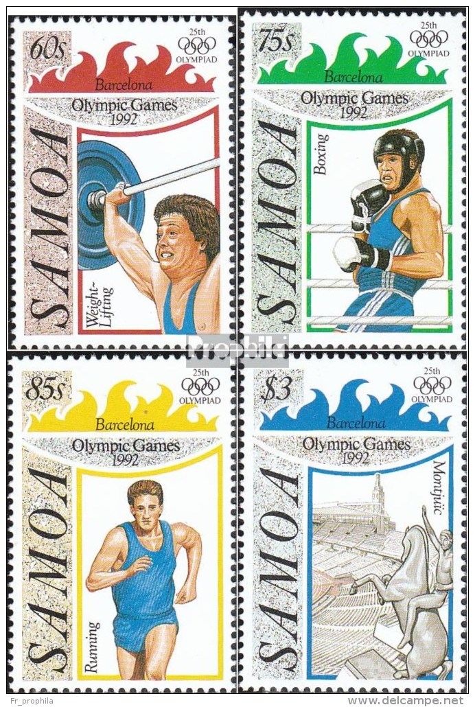 Samoa 738-741 (complète.Edition.) Neuf Avec Gomme Originale 1992 Jeux Olympiques Été '92 - Samoa