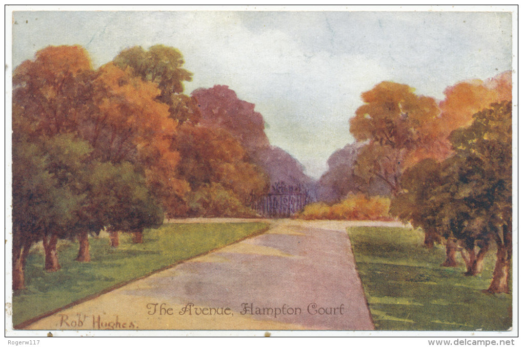 The Avenue, Hampton Court, Gale & Polden Art Postcard - Middlesex