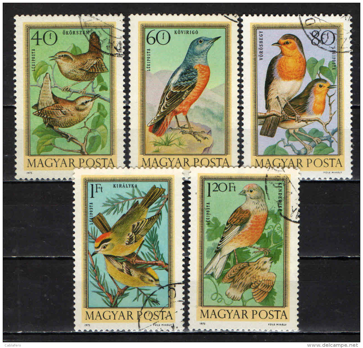 UNGHERIA - 1973 - UCCELLI - BIRDS - USATI - Usati