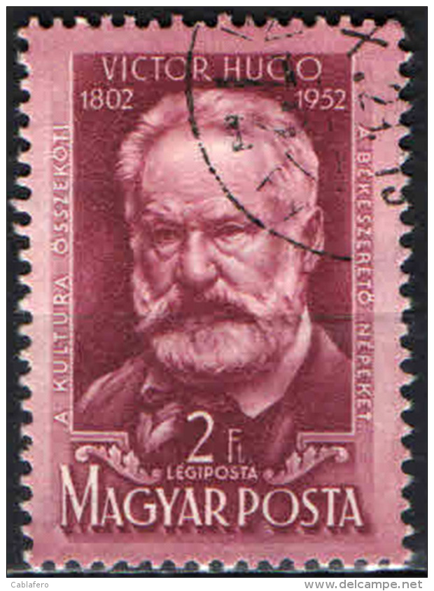 UNGHERIA - 1952 - VICTOR HUGO - USATO - Usati