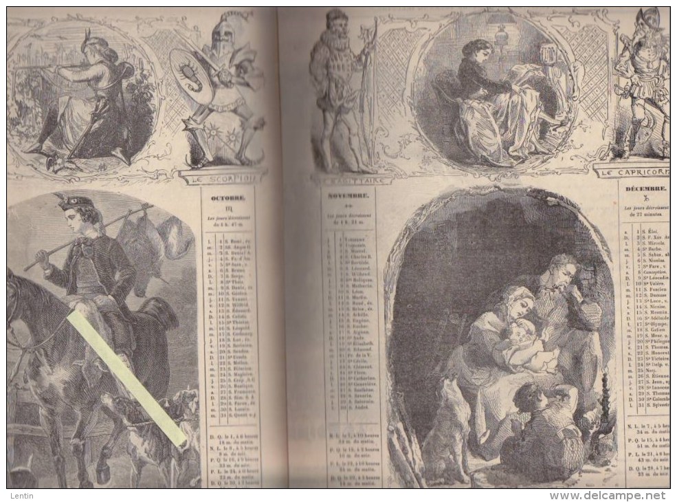 Almanach Du Petit Journal Illustré - 1865, 1866, 1867, 1868 - Lot De 4 - Nombreuses Illustrations - Autres & Non Classés