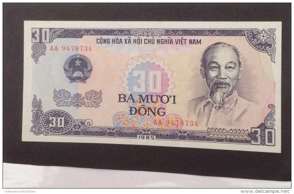 Vietnam Viet Nam 30 Dong UNC Banknotes / Billet 1985 -P#95 - Vietnam