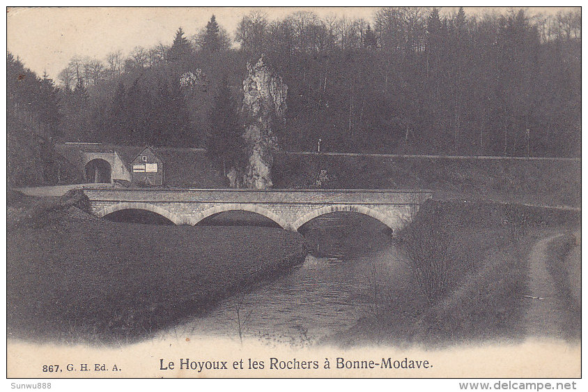 Le Hoyoux Et Les Rochers à Bonne-Modave (1908) - Modave