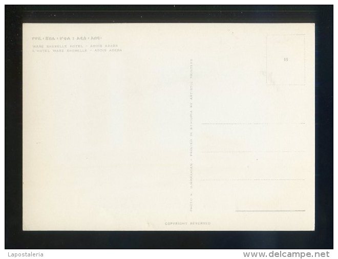 Etiopía. Addis Abeba *L'Hotel Wabe Shebelle* Ed. E. Djerrahian. Nueva. - Etiopía