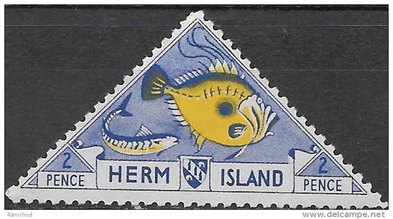 HERM ISLAND 1954 Flora & Fauna - 2p Fish MH - Emissione Locali