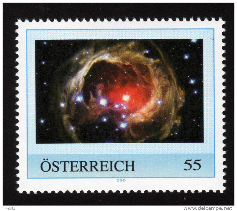 ÖSTERREICH 2009 ** Astronomie, Lichtecho Des Sterns V838 Monocerotis - PM Personalized Stamp MNH - Personalisierte Briefmarken