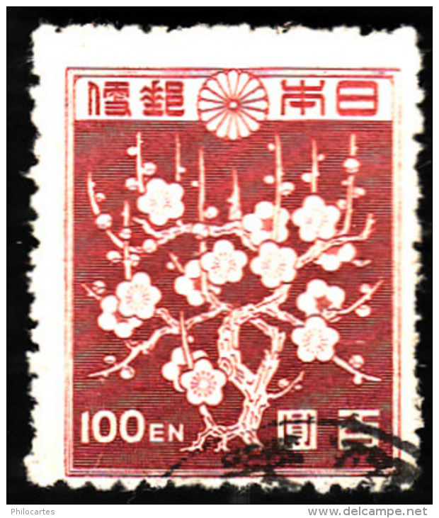 JAPON  1946-47  - YT  361 - Fleur De Prunier -  Oblitéré - Used Stamps