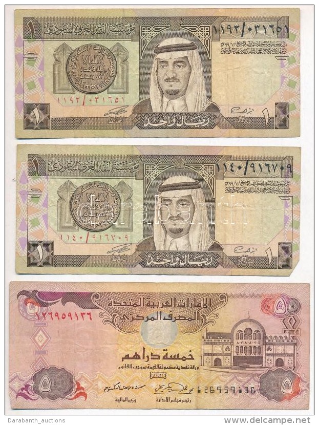 Vegyes: Egyesült Arab Emírségek 2001. 5D + Szaúd-Arábia ~1984. 1R (2x) +... - Non Classificati