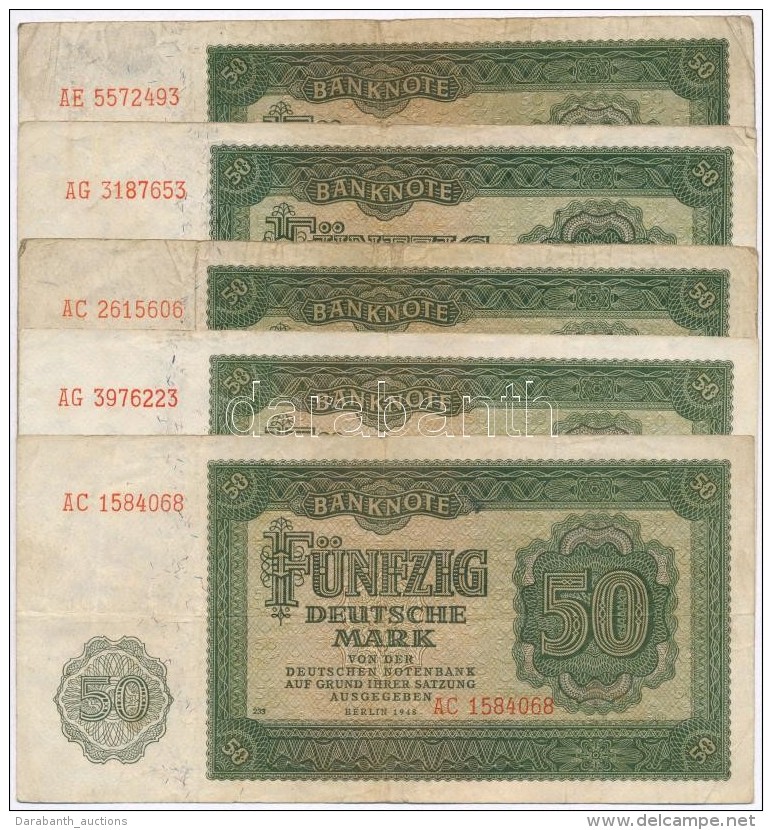 NDK 1948. 50M (5x) T:III
GDR 1948. 50 Mark (5x) C:F - Non Classificati