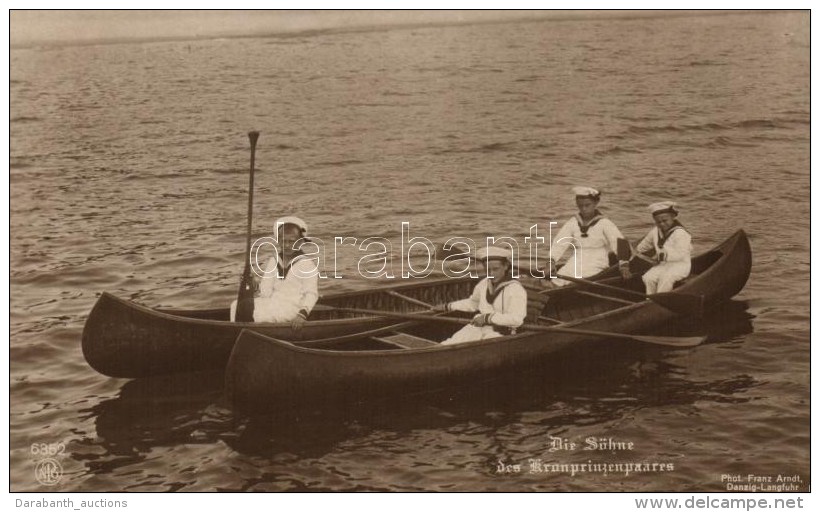 ** T1 Die Söhne Des Kronprinzenpaares / Sons Of Prussian Crown Prince Wilhelm, Boat Trip - Unclassified