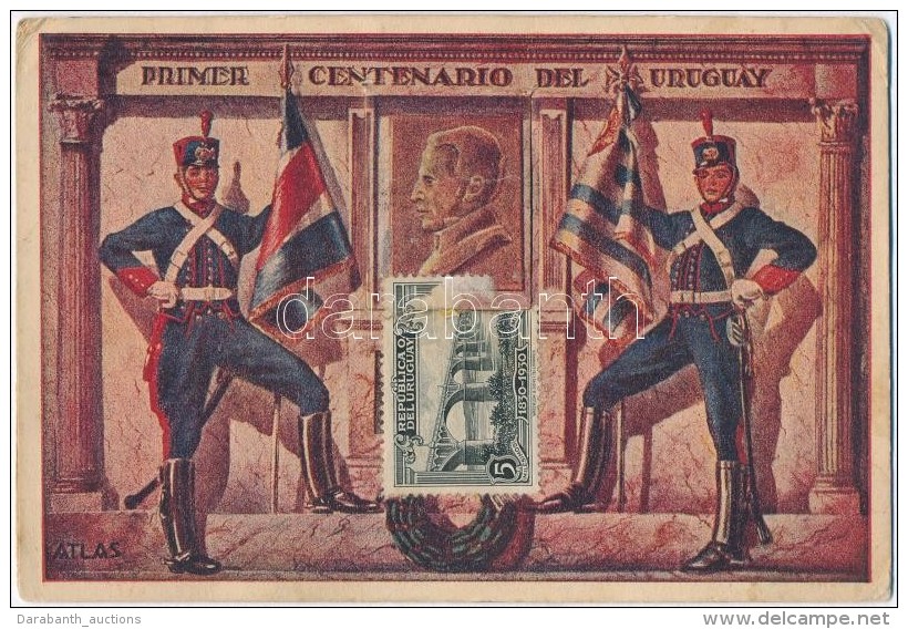 T2/T3 Primer Centenario Del Uruguay / First Centennial Of Uruguay, Leporellocard S: Atlas - Unclassified