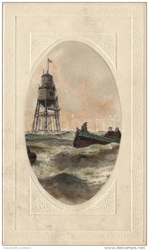 * T3 Fishing Boat, Emb. Frame, Litho (crease) - Non Classificati