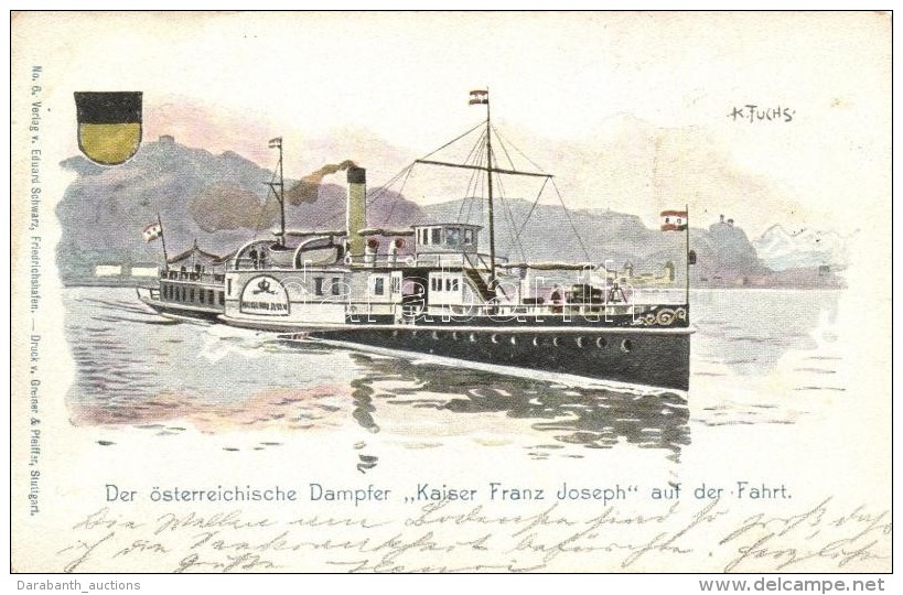 * T2/T3 Der österreichische Dampfer 'Kaiser Franz Joseph' Auf Der Fahrt / SS Kaiser Franz Joseph S: K. Fuchs - Non Classificati