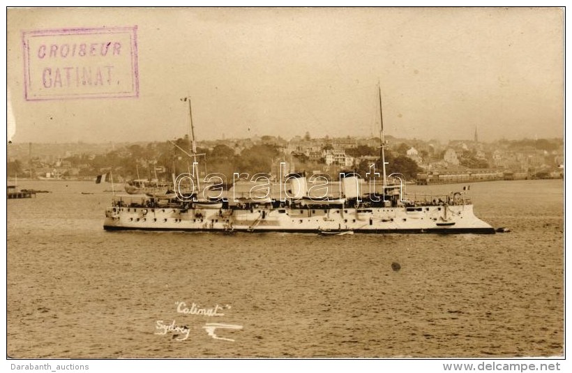 * T2 Croiseur Catinat, Sydney / French Navy, Battleship, Photo - Non Classificati