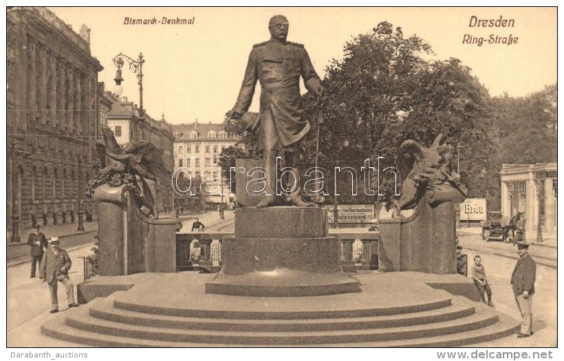 ** T2 Dresden, Ring-Strasse / Street, Statue (EK) - Non Classificati