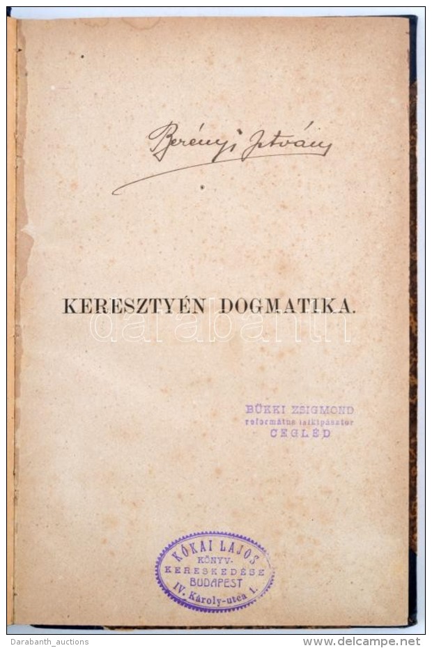 Lang Henrik. Keresztyén Dogmatika. Gondolkozó Keresztyének Számára. 2.... - Unclassified