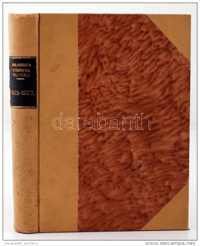 Biblografia Geografica Dell'Italia Anno 1925-1928. Firenze, 1927. Instituto Geografico Militare. 4 Kötet Egybe... - Non Classificati