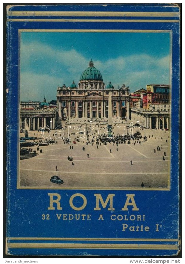 Roma 32 Vedute A Colori Parte I. Képes Leporelló Róma Városáról. Öt... - Unclassified