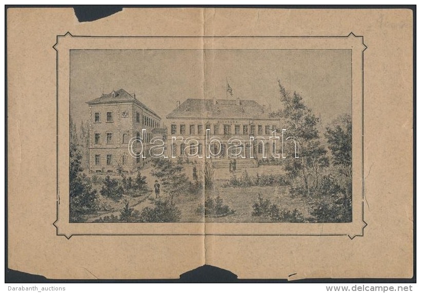 Cca 1860 A Bethesda Gyermekkórház épülete, Hátulján Feljegyzéssel, A... - Unclassified