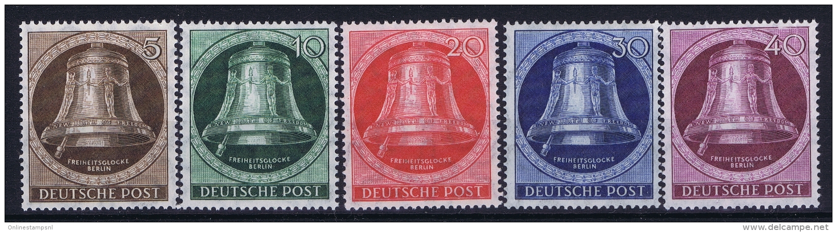 Germany Berlin 1951 Mi Nr 75 - 79 MNH/** Postfrisch - Nuevos