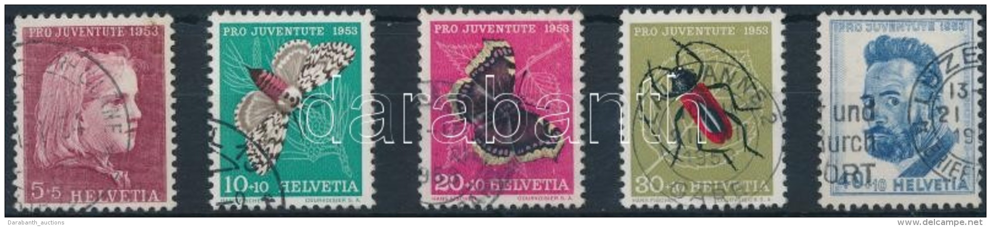 O 1953 Pro Juventute Sor Mi 588-592 - Other & Unclassified