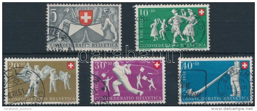 O 1951 Pro Patria Sor Mi 555-559 - Other & Unclassified