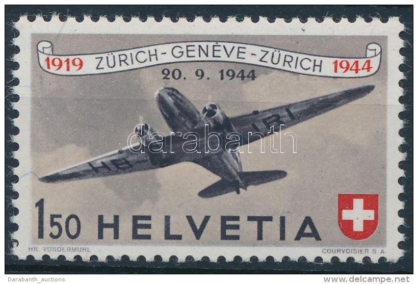 ** 1944 25 éves A Svájci Légiposta Mi 438 - Other & Unclassified