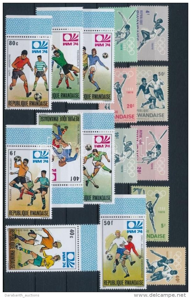 ** 1964-1974 Sport Motívum 2 Klf Sor Mi 77-84 + 626-633 - Altri & Non Classificati