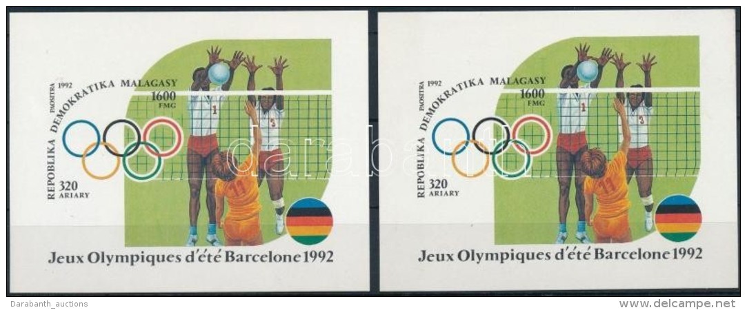 ** 1992 Nyári Olimpia, Barcelona 2 Db Blokk Mi 191 - Other & Unclassified
