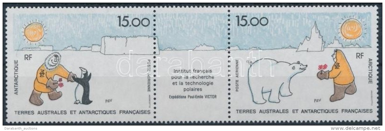 ** 1991 Francia Kutató Intézet Sor Szelvényes Hármascsíkban Mi 283-284 - Other & Unclassified