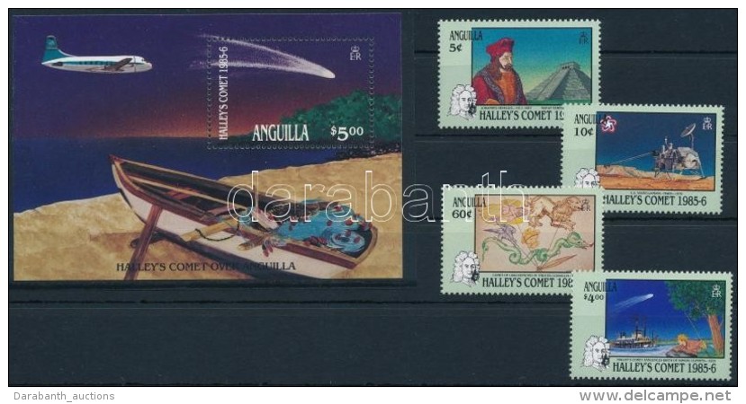 ** 1986 Halley-üstökös Sor Mi 687-690 + Blokk 67 - Altri & Non Classificati