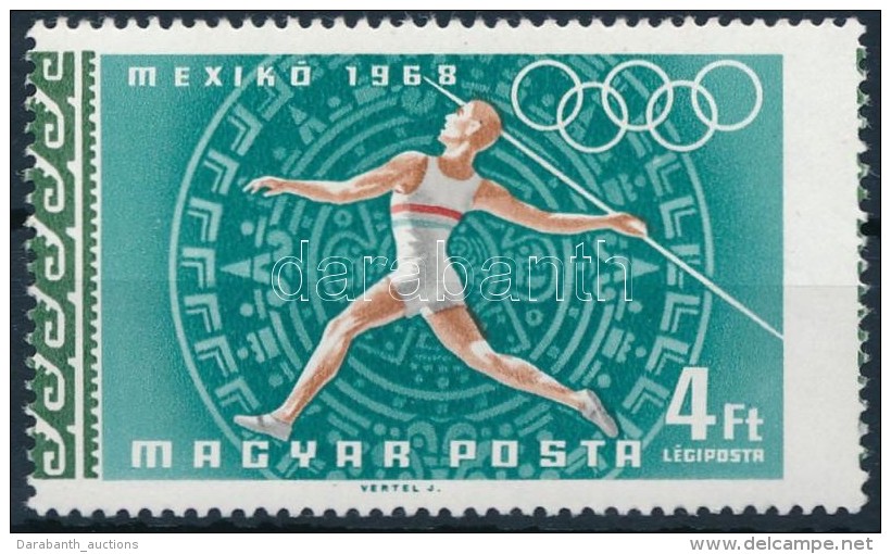 ** 1968. Mexikói Olimpia 4Ft Képbefogazott Bélyeg - Other & Unclassified