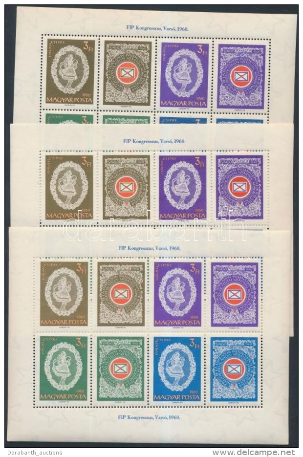 ** 1960 3 Db FIP III. Blokk (10.500) - Other & Unclassified