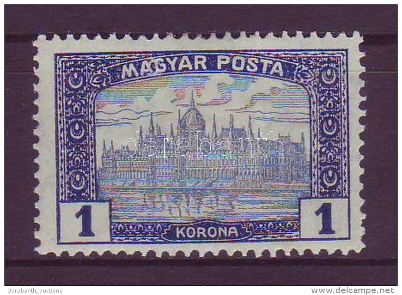 * 1919 Magyar Posta 1 K, Poloska Az 'AG' BetÅ±k Között - Altri & Non Classificati