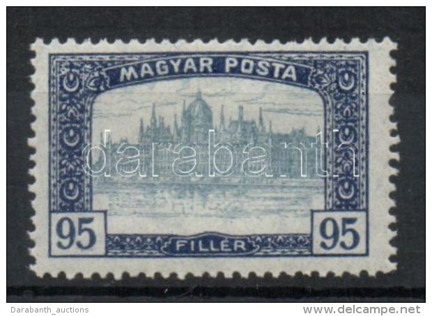 ** 1919 Magyar Posta 95f ErÅ‘sen Felfelé Tolódott Középrésszel - Altri & Non Classificati