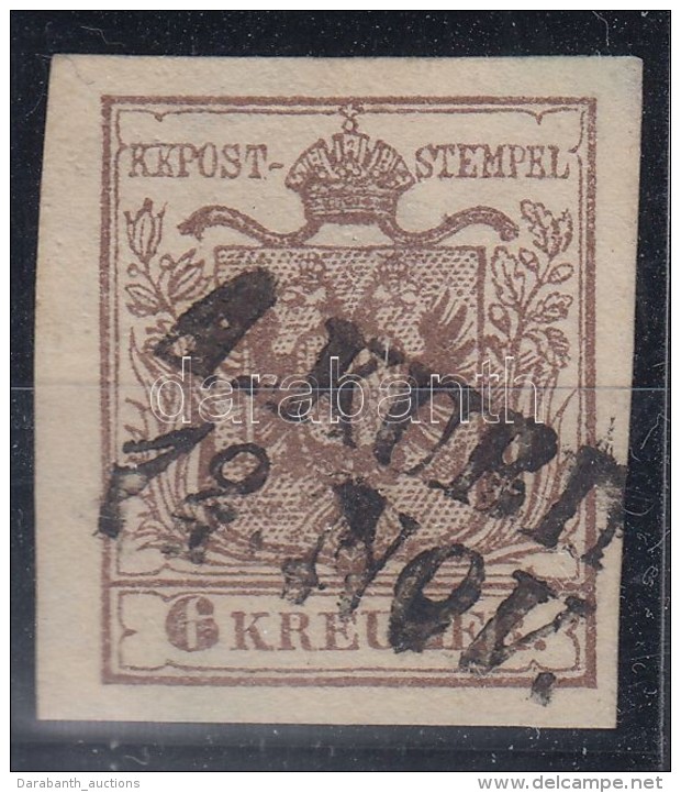 O 1850 6kr MP III Jó / óriási Szélekkel / With Large Margins 'A.KUBIN'... - Other & Unclassified