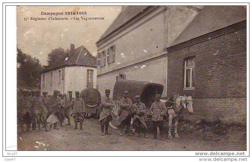 ( A Identifier )      Reg - D&acute;INFANTERIE  (Les Vaguemestres) 1914-1915        Ref B.827 - Autres & Non Classés