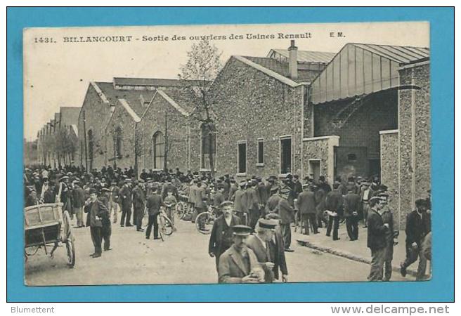 CPA 1431 - Sortie Des Ouvriers Des Usines RENAULT à BOULOGNE BILLANCOURT 92 - Boulogne Billancourt