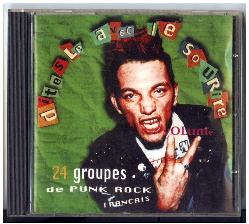 CD COMPIL DITES LE AVEC LE SOURIRE - COMBAT ROCK 1997 - 24 Groupes PUNK FRANCE - Punk