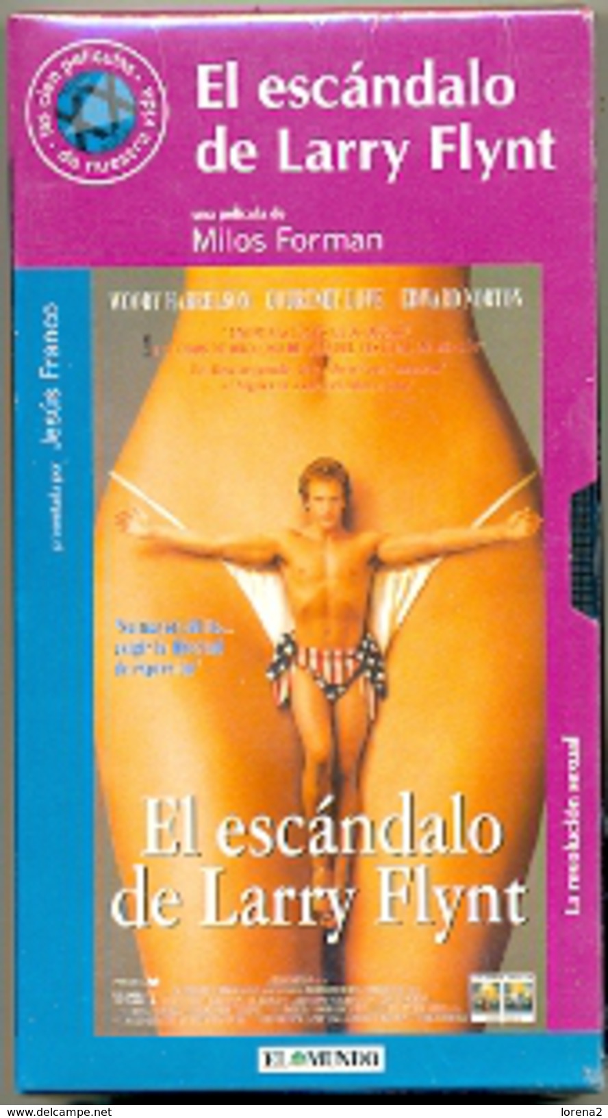 19-1vhs11. Película VHS El Escándalo De Larry Flynt - Otros & Sin Clasificación