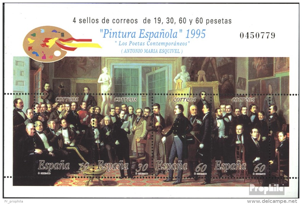 Espagne Bloc 61 (complète.Edition.) Oblitéré 1995 Peinture - Blocks & Kleinbögen