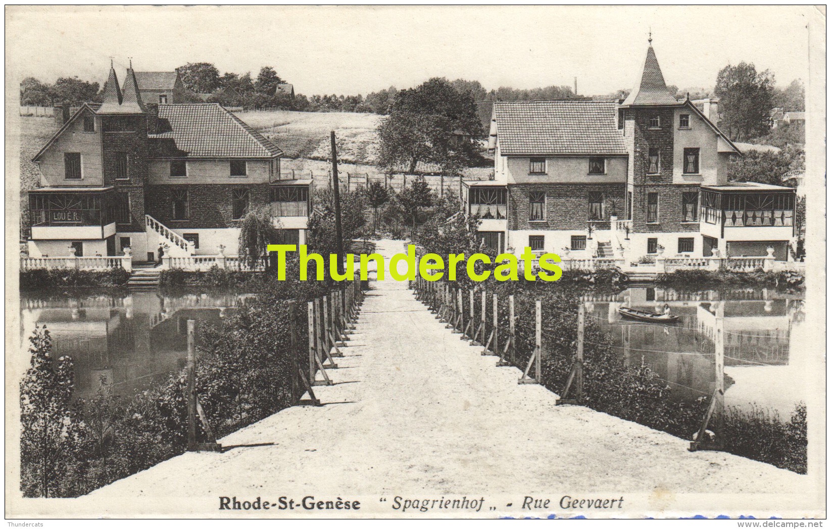 CPA RHODE ST GENESE SPAGRIENHOF RUE GEEVAERT - Rhode-St-Genèse - St-Genesius-Rode