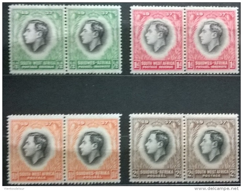 SOUTH AFRICA  - KGVI  -  YVERT # 140/155 - MINT HINGED - Nuevos